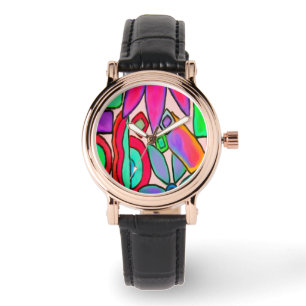 Funky Abstracte Wearable Art Horloge