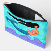 Funky Abstracte Zeemeerminnen schilderen Etui (Open)
