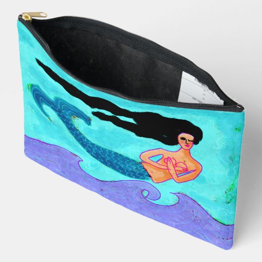 Funky Abstracte Zeemeerminnen schilderen Etui (Open)