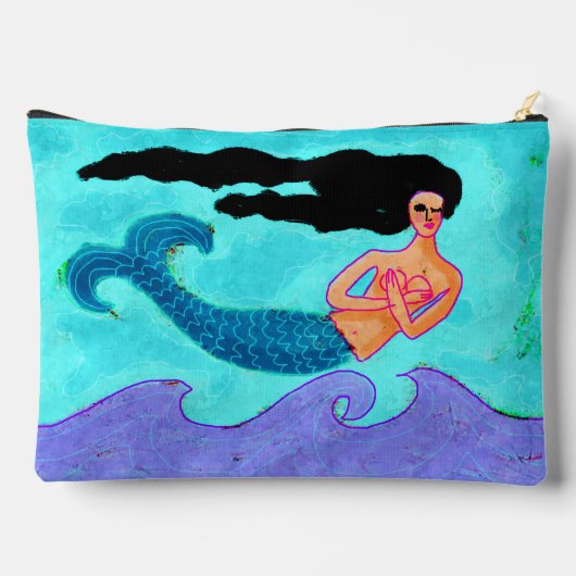 Funky Abstracte Zeemeerminnen schilderen Etui (Achterkant)