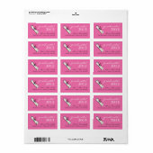Funky Afstuderen adreslabel Etiket (Full Sheet)
