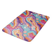 Funky Agaat Geode Abstract Patroon Badkamer Badmat (Gekanteld)