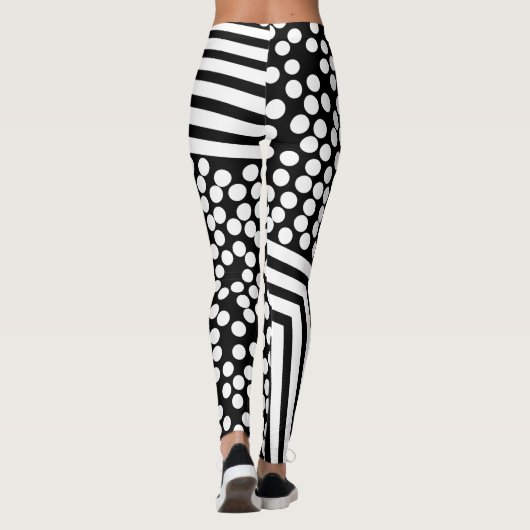 Funky Alfabet Letters Leggings (Achterkant)
