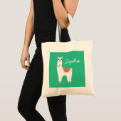 Funky alpaca drama llama tote bag (Voorkant (product))