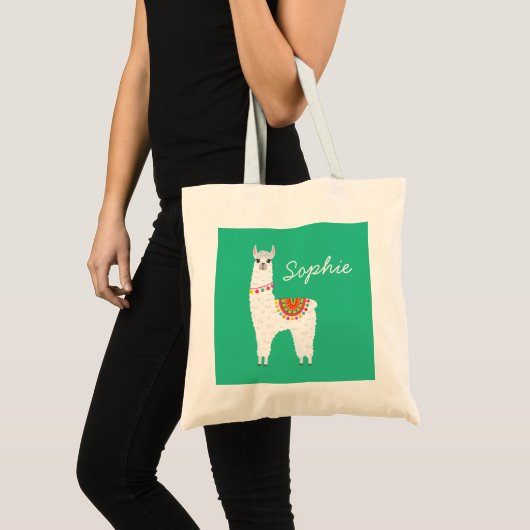 Funky alpaca drama llama tote bag (Voorkant (product))