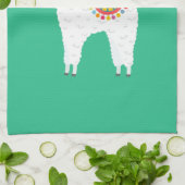 Funky Alpaca Kerstschattige lama Theedoek (Gevouwen)