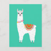 Funky Alpaca llama drama schattig dier Briefkaart (Voorkant)