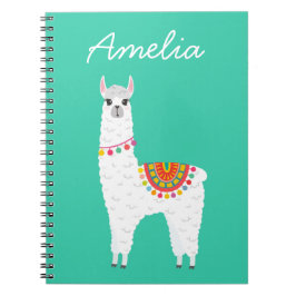 Funky Alpaca llama drama schattig dier Notitieboek