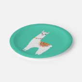 Funky Alpaca llama drama schattig dier Papieren Bordje (Gekanteld)