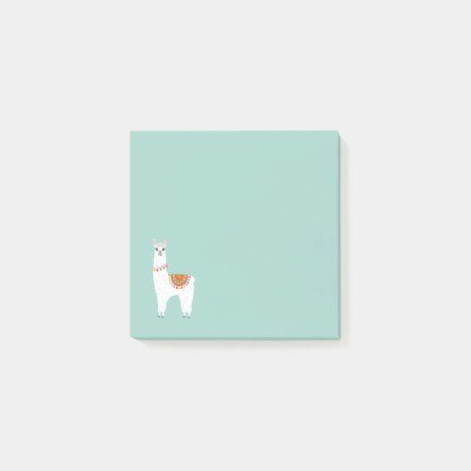 Funky Alpaca llama drama schattig dier Post-it® Notes (Voorkant)