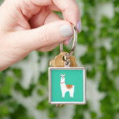 Funky Alpaca llama drama schattig dier Sleutelhanger (Hand)