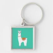 Funky Alpaca llama drama schattig dier Sleutelhanger (Voorkant)
