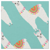 Funky Alpaca llama drama schattig dier Stof (Close Up)