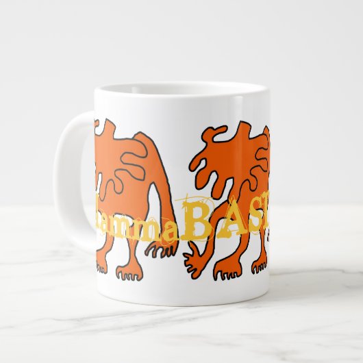 Funky Amoeba Design Jumbo Mok! Grote Koffiekop (Links)