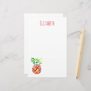 Funky ananas coole kunst briefpapier