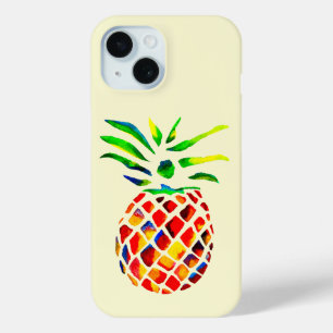 Funky ananas coole kunst iPhone 15 case