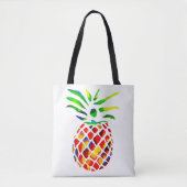Funky ananas coole kunst tote bag (Voorkant)