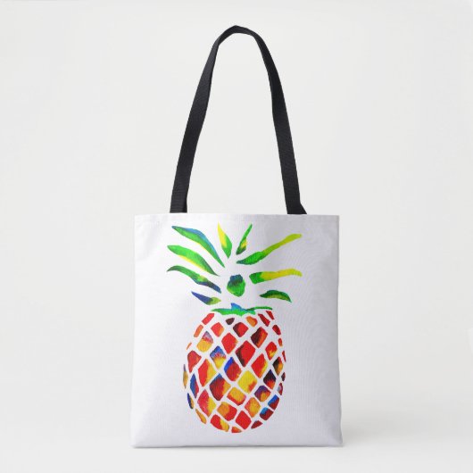 Funky ananas coole kunst tote bag (Voorkant)
