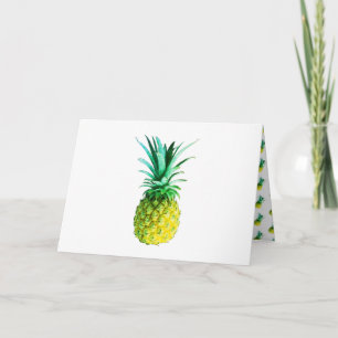 Funky Ananas Je Tekst Leeg Wenskaart Kaart