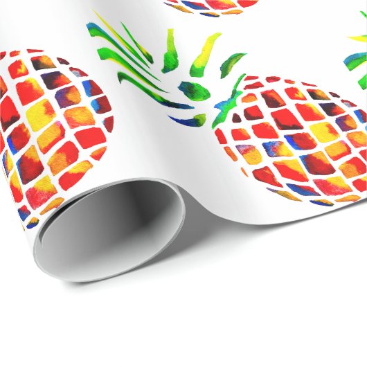 Funky ananas kunst cadeaupapier (Rol Hoek)