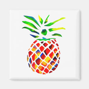 Funky ananas kunst magneet