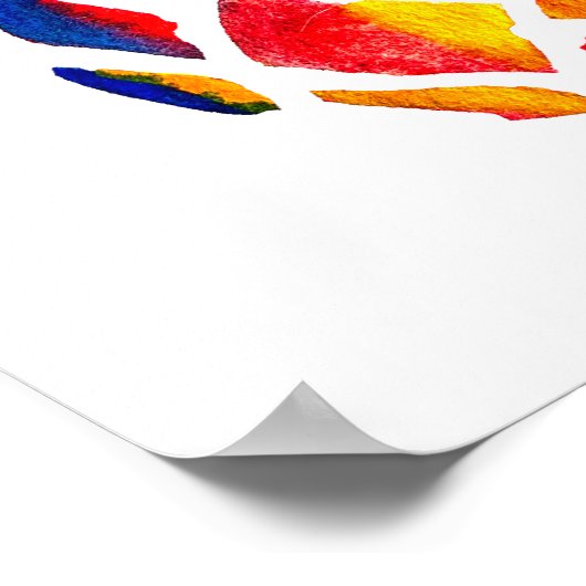 Funky ananas kunst poster (Hoek)