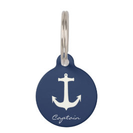 Funky Anchor Kapitein Zee Ocean Sailing Huisdierpenning