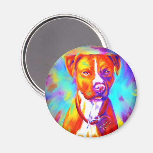 Funky Angel - Pitbull Magneet (Voorkant / Achterkant)