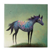 Funky Appaloosa Ceramic Tile Tegeltje (Voorkant)