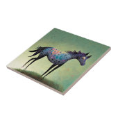 Funky Appaloosa Ceramic Tile Tegeltje (Zijkant)