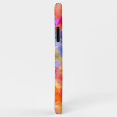 Funky Aqua Blauwe Paarse Roze Oranje Abstracte Kun Case-Mate iPhone Case (Achterkant/rechts)