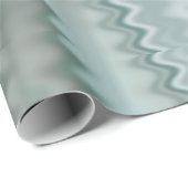 Funky Aqua Random Zig Zag Fractal Patroon Cadeaupapier (Rol Hoek)