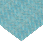 Funky Aqua Turquoise Blue Curved Lines Art Pattern Tafelkleed (Gekanteld)