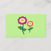 Funky Art Flower Visitekaartjes (Achterkant)