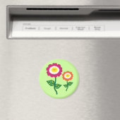 Funky Art Flowers Magneet (Insitu (Vaatwasser))