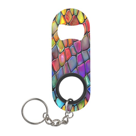Funky Artistic Glass Mini Flessenopener (Voorkant)