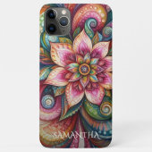 Funky Artsy Kleurrijke Paisley Floral Art Pattern Case-Mate iPhone Case (Achterkant)