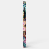 Funky Artsy Kleurrijke Paisley Floral Art Pattern Case-Mate iPhone Case (Achterkant/links)