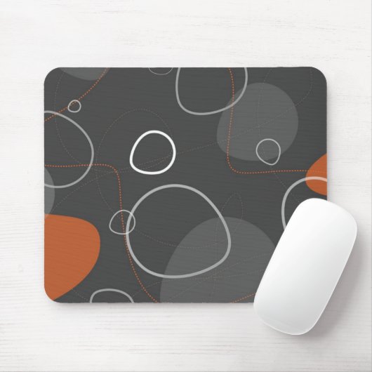 Funky Atomic Age abstract muismat (Met muis)