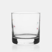 Funky Atomic Age Starburst Mid Century Modern Whisky Glas (Links)