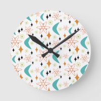 Funky Atomic Boomerang Diamond Mideeuwse Ronde Cl.