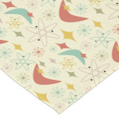 Funky Atomic Boomerang Gebrand Rood Roze Mid Centu Korte Tafelloper (Hoek)