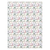 Funky Atomic Boomerangs Sterren Pleinen Midden Eeu Tafelkleed (Voorkant)