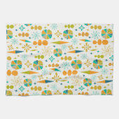 Funky Atomic Era Vormt Starburst Midcentury Theedoek (Horizontaal)