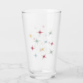 Funky Atomic Starburst midden in het midden van de Glas (Achterkant)