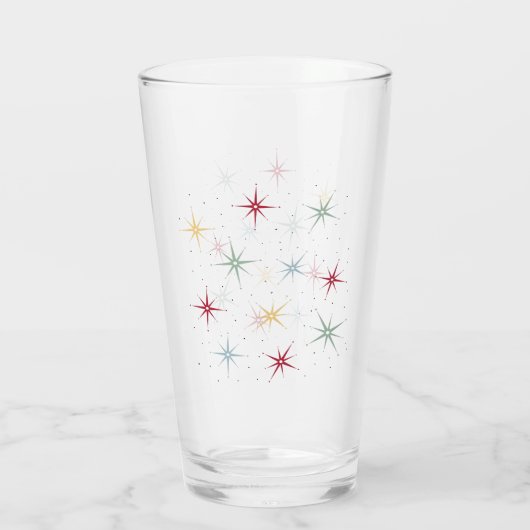 Funky Atomic Starburst midden in het midden van de Glas (Achterkant)