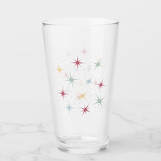 Funky Atomic Starburst midden in het midden van de Glas (Voorkant)