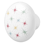 Funky Atomic Starbursts 1950 Midden eeuw Keramische Knop (Rechts)