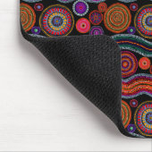 Funky Australian Dot Painting Muismat (Hoek)