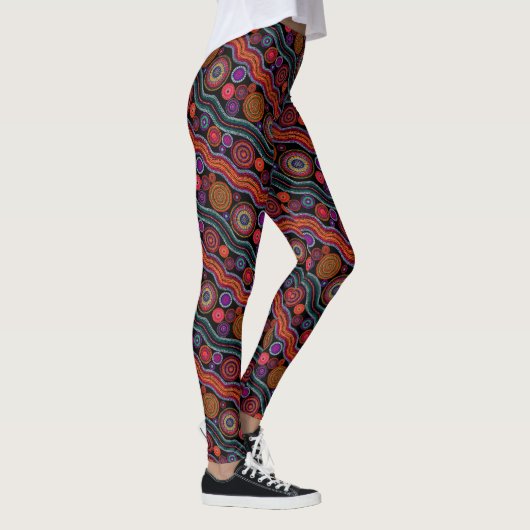Funky Australian Dot Pattern Leggings (Rechts)